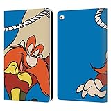 Head Case Designs Offizielle Looney Tunes Yosemite Sam Persönlichkeiten Leder Brieftaschen Handyhülle Hülle Huelle kompatibel mit Apple iPad Air 2 (2014)