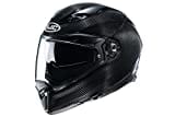 HJC Unisex-Adult F70 Motorradhelm, Carbon schwarz, XXL