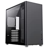 GameMax Spark Pro Gaming Cube, ATX Modulares Gaming PC Gehäuse, Dual Tempered Glass Side Panels, USB 3.0 - Type C | Schwarz