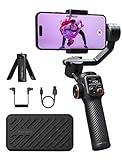 hohem iSteady M6, Gimbal Smartphone, 3-Achsen Handy Stabilisator für iPhone 15/14/13/12 Pro Max & Android, 360° Rotation, OLED-Display, 400g Zuladung, Handy Gimbal für Volgging Videoaufnahmen