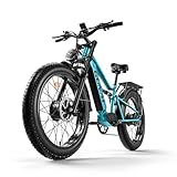 GUNAI-M2 Elektrofahrrad mit Doppelmotor und 48V17.5AH Akku, 7 Gänge, Vollfederung, Fat Tire Bike