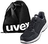 Uvex 1 Sport - Arbeitsschuhe - Sicherheitsschuhe S1 SRC ESD - leicht & rutschfest - mit Schuhbeutel - Schwarz - 42