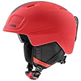 uvex heyya pro - leichter Skihelm für Kinder - individuelle Größenanpassung - optimierte Belüftung - race red matt - 54-58 cm