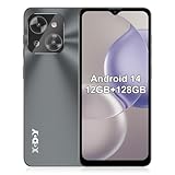 XGODY Handy Ohne Vertrag Mate 70, 12GB+128GB/1TB Erweiterung, 6,52'' HD+ Display, Android 14 Smartphone, 5500mAh QC, Octa-Core, 24MP+8MP Kamera, 4G Dual-SIM, Face ID GPS OTG-Schwarz