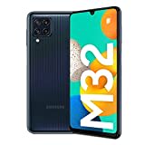 Samsung Galaxy M32 Vertragsfreies Smartphone, 6,4 Zoll (16,3 cm), Android-Mobiltelefon, 6 GB RAM, 128 GB Speicher, Schwarz (UK Version)