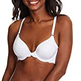 Maidenform Damen Schalen BH, Pure Genius Soutien-gorge Dos Nageur Dentelle Ouverture Devant Einfarbig, Gr. 80B (Herstellergröße: 36B), Weiß