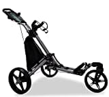 tour-made RT-140 V2 3-Rad Golf Push Trolley Pushtrolley Golftrolley 3-Rad (Swivel grau-schwarz)