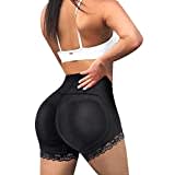 Gotoly Damen Butt Lifter Gepolsterter Unterhose Po Push Up Bauchweg Bauchkontrolle Höschen Hüft Enhancer Miederslips Unterwäsche (Schwarz, M)