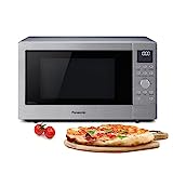 Panasonic NN-CD58JSGPG Slimline-Kombi-Mikrowellenherd mit Grill, Drehteller aus Glas, 27 l, 1000 W, 40/100–220 °C, 29 automatische Programme, Auftauen, 6 Leistungsstufen, digitale LED, Edelstahl