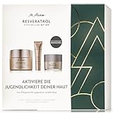 M. Asam Resveratrol Premium NT50 Geschenkset – Nachtcreme (20ml), Essence of Youth Serum (10ml) & Lifting Crème (50ml) – Anti-Aging Gesichtspflege für Straffung, Feuchtigkeit & Jugendlichen Glow