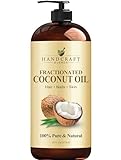 Fractionated Coconut Oil 16 fl. oz- 100% Pure & Natural Premium Therapeutic Grade - Coconut Carrier Oil for Essential Oils, Massage, Moisturizing for Skin & Hair, Great for Dogs - Bottle May Vary