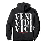 VENI VIDI VICI Schriftzug Pullover Hoodie