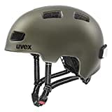 uvex city 4 - leichter City-Helm für Damen und Herren - inkl. LED-Licht - individuelle Größenanpassung - green smoke matt - 55-58 cm