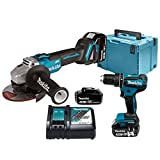 Makita DLX2334J Akku-Kombo-Kit 18 V (DHP485Z + DGA504Z)