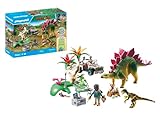 PLAYMOBIL Dinos 71523 Forschungscamp mit Dinos, aufregende Entdeckertour mit den Forschern, inklusive Funkgerät, Mikroskop und Dinoeiern, nachhaltiges Spielzeug für Kinder ab 4 Jahren