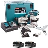 Makita DRT50RTJX2 Fresadora Multifuncion 18V 8Mm, 18 V, Bunt