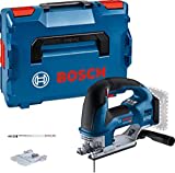 Bosch Professional 18V System Akku Stichsäge GST 18V-155 BC (mit Bügelgriff, bürstenlosem Motor, inkl. in L-BOXX, ohne Akku/ Ladegerät)