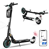 MEGA MOTION E Scooter mit Straßenzulassung, ABE Faltbarer Elektroroller 350W Motor,35 km Reichweite, 7.5 Ah Battery, 8,5 Zoll Vollgummireifen, mit App-Funktion,Geeignet für Erwachsene und Jugendliche