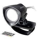 SIGMA SPORT - BUSTER 2000 HL | Leistungsstarke Helmbeleuchtung | Helmlicht 2000 Lumen | Licht für Fahrradhelm mit 7 Modi-Profilen | Sichere Befestigung am Fahrrad Helm | Farbe: Schwarz, 1 Stück