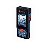 Bosch Professional Laser Entfernungsmesser GLM 120 C (Kamera, Bluetooth-Datentransfer, max. Messbereich: 120 m, Micro-USB-Kabel & Ladegerät, Trageschlaufe, Schutztasche)