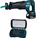 Makita DJR187RT Akku-Reciprosäge 18V / 5,0 Ah, 1 Akku + Ladegerät im Transportkoffer + Reciprosägeblatt-Set