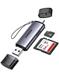 UGREEN SD Kartenleser USB 3.0 USB C Dual Stecker Kartenlesegerät SD Card Reader USB Speicherkartenleser Sd Karten Adapter Kompatibel mit iPhone 16 Serie/Android/Windows/macOS usw (Grau)