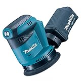 Makita DBO180Z Akku-Exzenterschleifer 18V (ohne Akku, ohne Ladegerät), Blau, Silber, 125 mm