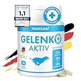 PAWSAN® Gelenktabletten Hund I Grünlippmuschel Hund - HOCHDOSIERT - Gelenktabletten für Hunde mit Teufelskralle Hund, MSM Hund & Kollagen Hund I Gelenk- & Knochenschutz für Hunde