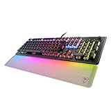 Turtle Beach Vulcan II Max – Optisch-mechanische PC-Tastatur, anpassbare RGB-Beleuchtung, Handballenauflage, lineare Titan II-Schalter, Aluminiumplatte – Schwarz