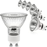 ETUOLMP GU10 Halogenstrahler, 6 Stück Halogen Leuchtmittel GU10 Dimmbar Warmweiß, 230V GU10 35W Halogen Reflekto für Wachswärmer, Scheinwerfer, Schienenlicht, kerzenwärmer licht