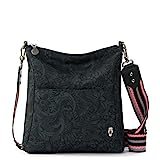 Sakroots Damen Gen Crossbody Lucia Umhängetasche aus Repreve Eco-Twill, Black Spirit Wüste