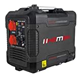 HEMAK Tragbarer Inverter Stromerzeuger mit USB 2900 Watt Optimal für Camping und Garage HK-PG 3000i Benzin 4 Takt Silent