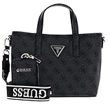 Guess GUESS Latona Mini Tote Coal Logo