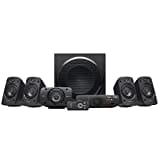 Logitech Z906 5.1 Sound System, Lautsprecher mit 1000 Watt Surround Sound, THX, Mehrere Audio-Eingänge, Fernbedienung, UK Stecker, PC/PS4/Xbox/Stereo-Anlage/TV/Smartphone/Tablet - Schwarz