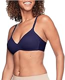 Warner's Damen No Side Effects Wire-Free Contour Bra BH, Nachtblau, 90C