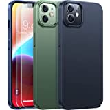 TORRAS für iPhone 12 Hülle, iPhone 12 Pro Hülle Ultra Dünn [Wie Original iPhone] Slim Handyhülle, Case [Unzerbrechlich Rundum Schutz] Schutzhülle, Schwarz