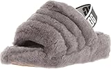 UGG Damen Fluff Yeah Slide Hausschuh, Charcoal, 42 EU