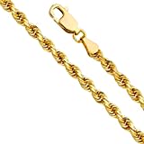 PRINS JEWELS 18 Karat / 750 Gold Kordelkette Gelbgold Breite 5.50 mm (Rope kette) Unisex Goldkette (60)