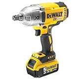 DEWALT DCF899P2-GB Schlagschrauber, 950 Nm + 2 Akkus 18 V 5 Ah Li-Ion + Koffer, Norm