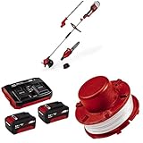 Einhell Akku-Multifunktionswerkzeug GE-LM 36/4in1 Li Power X-Change (4 in 1 - Heckenschere, Kettensäge, Trimmer, Motorsense, inkl. Starter Kit, inkl. Ersatzspule)