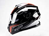 BNO Flip-2 Flup Up Helm Klapphelm Madular Helm (M, Rot Schwarz)