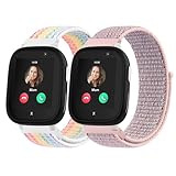 Vancle 2 Stück Kinder Armband für Xplora X6 Play/Xplora X6 Pro/Anio 5/Anio 6, Weich Nylon Ersatzarmbänder 20mm für Kids Smartwatch Zubehör, Kinder Uhrenarmband 20mm für Mädchen Jungen Kinder