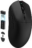 AJAZZ AJ139 PRO X SUPERLIGHT Kabellose Gaming-Maus,Ultraleicht(59g),Pixart PAW3395 Optischer Sensor,26000 DPI,2.4GHz/USB C Verkabelt,6 Programmierbare Tasten,200 Stunden Akkulaufzeit,für PC/MAC –Black