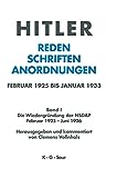 Hitler - Reden, Schriften, Anordnungen, Band 1