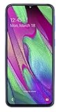 Samsung Galaxy A40 Smartphone (15.0cm (5.9 Zoll) 64GB interner Speicher, 4GB RAM, Dual SIM, blau) - Deutsche Version