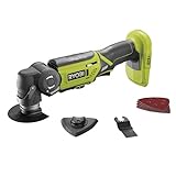 RYOBI 18V ONE+ Akku-Multitool R18MT-0, Vielseitiges Mehrzweckgerät für Trockenbau, Renovierung, Installation, Werkzeugloser Zubehörwechsel, 6 Geschwindigkeitsstufen, Anti-Vibrationsgriff