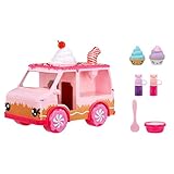 Yummiland Lipgloss Truck - Kinder-LipglossEnthält 2 Num Noms, 2 Lipgloss-Bastelsets Mit Schokoladen- und Geburtstagskuchengeschmack, für Kinder ab 4 Jahren