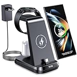 VCVS 30W USB C Superschnell Ladestation kompatibel mit Samsung Watch und Handy, 3 in 1 Ladegerät für Galaxy S24/S23/S22/S21/S20, Z Flip/Z Fold, i Phone 15, Galaxy Watch 6/5/4/3/Active, Galaxy Buds