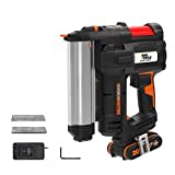 WORX WX840 NITRO NailForce Akku Nagler und Tacker 20V - 2-IN-1 Funktionen als Bolzensetzgerät & Schmalkronenhefter - für Nägel bis 50mm, Tackerklammer bis 40mm -2 LED-Lampe – inkl. Akku & Ladegerät