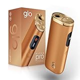 GLO Hyper Pro Tabakerhitzer, Elektrischer Tabak Heater für klassischen Zigaretten Geschmack, Alternative zur E-Zigarette, Einfache Reinigung, bis zu 20 Sticks pro Akku-Ladung, Amber Bronze